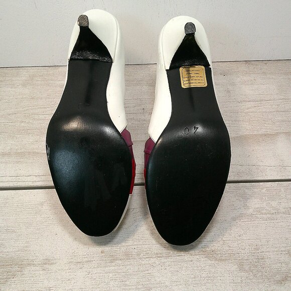 Jacquline Ford vintage White Kitten heel size 40 - Picture 7 of 10